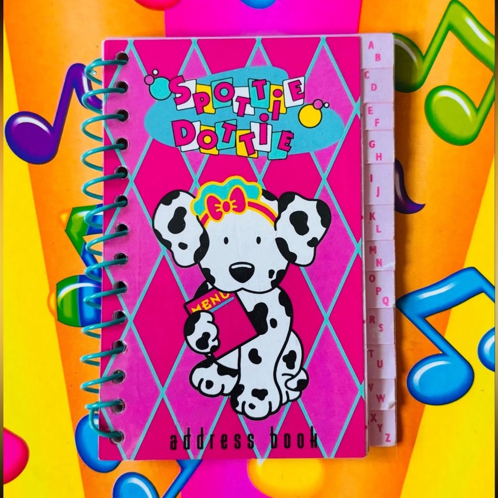 Vintage 1996 Sanrio Spottie Dottie Mini Address Book